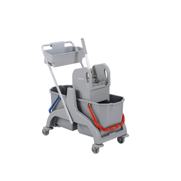Reinigungswagen SCPEC36BD 2x18 l grau