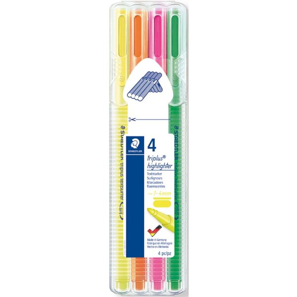 STAEDTLER Textmarker triplus 362 4er Etui (ge pi or gn)