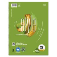 Staufen Collegeblock Green 608570020 DIN A4 70g kar. ws 80Bl