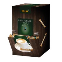 Hellma Zucker FAIRTRADE Rohrzucker Stick Dispenser 500 x 4 g/Pack.