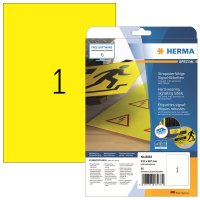 HERMA Folienetikett 210 x 297 mm (B x H) gelb 25 Etik./Pack.