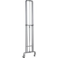 UNILUX Garderobenständer FOLDY 88 x 180 x 49 cm (B x H x T) Stahl silbergrau