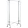 UNILUX Garderobenständer FOLDY 88 x 180 x 49 cm (B x H x T) Stahl silbergrau