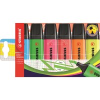 STABILO Textmarker BOSS ORIGINAL 70/6 2-5mm sortiert 6...