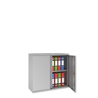 Phoenix Stahlschrank SCL0891GGK 2Türen 1Böden gr/gr Schlüssel