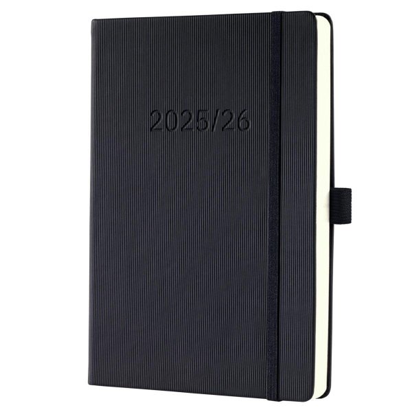 SIGEL Buchkalender Conceptum 2025/2026 DIN A5 1 Woche/1 Seite schwarz