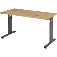 Hammerbacher Schreibtisch O-Serie mini Maße: 1.400...
