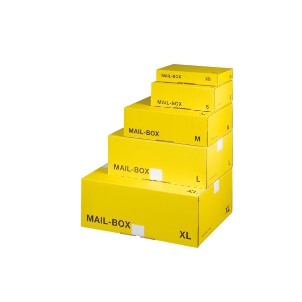 smartboxpro Versandkarton MAIL-BOX XL Innenmaße: 46 x 17,4 x 33,3 cm (B x H x T) Karton weiß 20 St./Pack. (Farbe)