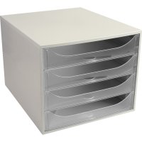 Exacompta Schubladenbox ECOBOX 4 Schubladen DIN A4,...