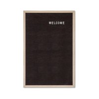 Showdown® Displays Rillentafel 40 x 60 x 1,9 cm (B x H x T) Filz schwarz (Farbe des Rahmens)