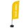 Showdown® Displays Werbesegel 110,5 x 330 x 48 cm (B x H x T) mit Aufdruck 100 % Polyester violett (Farbe) – 2127957