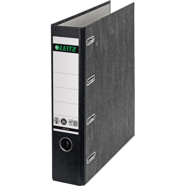 Leitz Doppelordner 10920000 2xDIN A5 quer 75mm Pappe schwarz