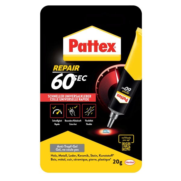 Pattex Alleskleber 60 sec. nicht auswaschbar nicht nachfüllbar 20g