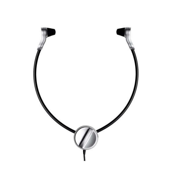 Grundig Kopfhörer Digta Swingphone 568 Stenorette-Serie, Digta Soundbox 830, Digta Station 447 Plus inkl. Unterkinnbügel, Schaumstoffpolster, Silikonohrpolster, GBS-Stecker schwarz/silber