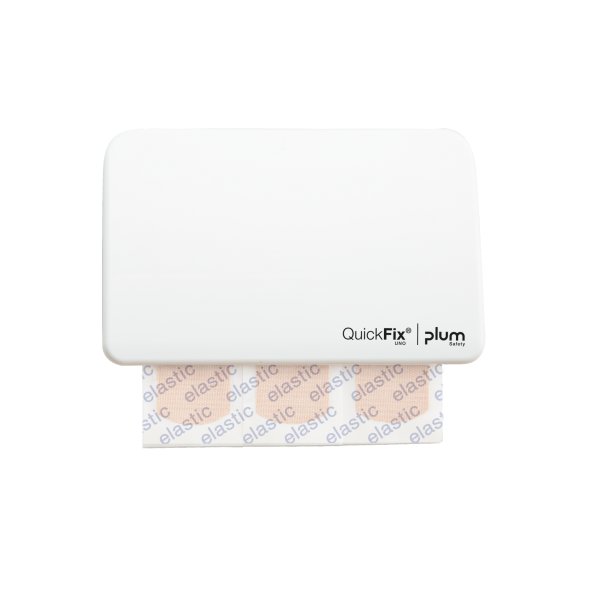 QuickFix Pflasterspender UNO 13 x 8,5 x 3,5 cm (B x H x T) gefüllt Kunststoff weiß