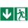 Hinweisschild Notausgang 30x15cm Hart-PVC