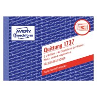 Avery Zweckform Quittung 1737 DI A6 mit MwSt SD 3x40Blatt
