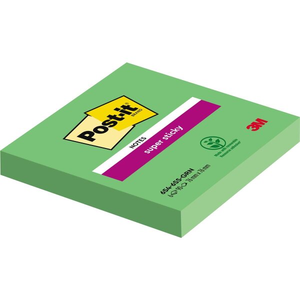 Post-it Haftnotiz Super Sticky 6546SA 76x76mm 90Bl. immergn