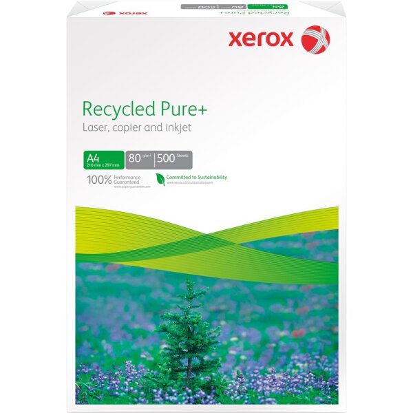 Xerox Kopierpapier Recycled Pure+ 003R98756 DIN A4 weiß 500 Bl./Pack.