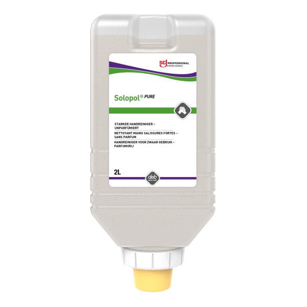 SC Johnson PROFESSIONAL Handwaschpaste Solopol® PURE dermatologisch getestet nicht parfümiert 3,9-4,9 Softflasche Kunststoff 2l