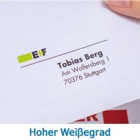 HERMA Universaletikett PREMIUM 105 x 42,3 mm (B x H) nicht wieder ablösbar Papier weiß 1.400 Etik./Pack.