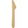 PAPSTAR Messer pure Einweg 16,5cm Holz braun 100 St./Pack.