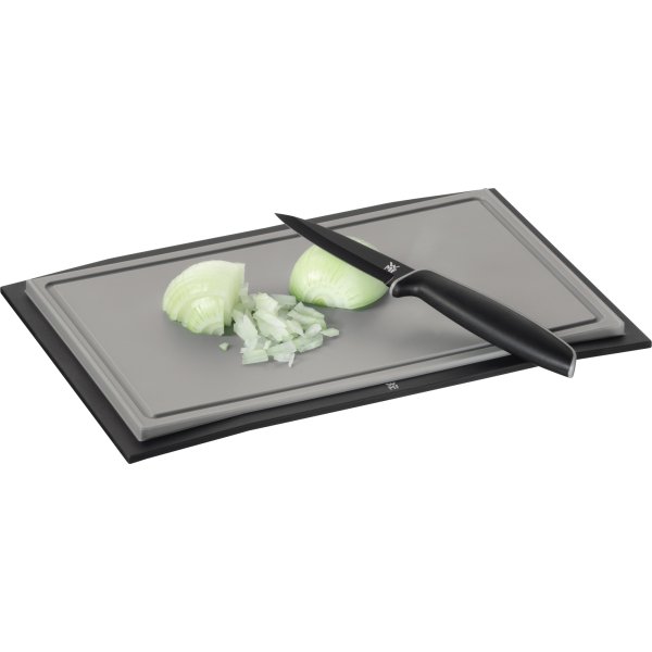 WMF Messerset Touch je 1 x Allzweckmesser (Länge 20 cm, Klingenlänge 9 cm), Kochmesser (Länge 24 cm, Klingenlänge 13 cm) mit Klingenschutz Stahl