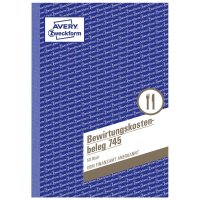 Avery Zweckform Bewirtungskostenbeleg 745 DIN A5 60g/m² 50 Bl.