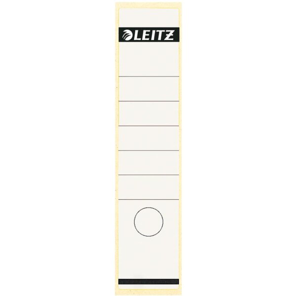 Leitz Ordnerrückenschild 16401001 61,5x285mm weiß 100 St./Pack.