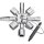 KNIPEX Schaltschrankschlüssel TwinKey 00 11 01 10Profile 2Kreuze