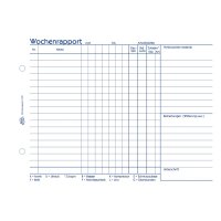 Avery Zweckform Wochenbericht 1310 DIN A5 quer nicht selbstdurchschreibend 100 Bl.
