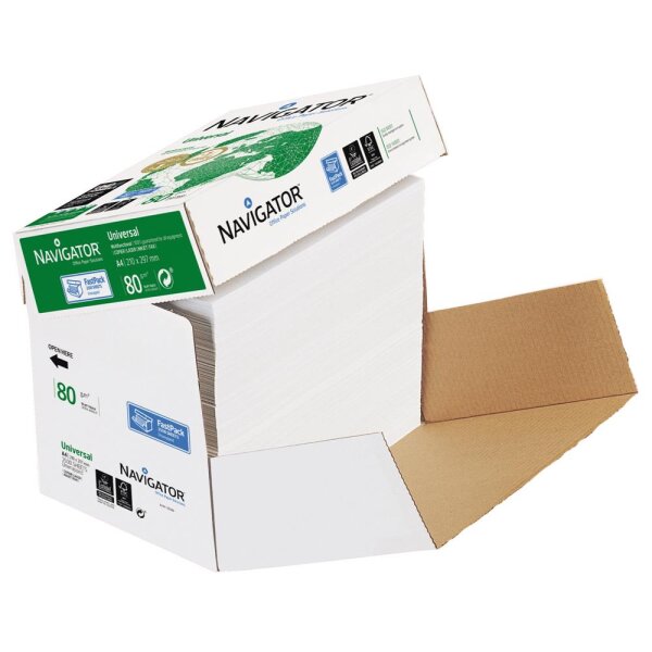 Navigator Kopierpapier 82470A80S DIN A4 80g hf ws 2.500 Bl./Pack.