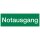 Hinweisschild Notausgang langnachleuchtend sk 297x105mm PVC