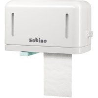 Satino by WEPA Toilettenpapierspender Plus 27 x 16,3 x 14,7 cm (B x H x T) Kunststoff weiß