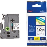 Brother Schriftbandkassette TZEM31 12mmx8m laminiert sw...