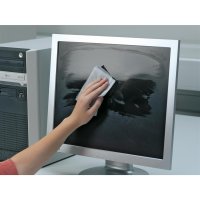 DURABLE Reinigungstuch SCREENCLEAN® BOX CRT-Monitore, TFT-Monitore, Laptops, Bildschirmfilter, Glasoberflächen von Kopierern, Glasoberflächen von Scannern feucht 100 St./Pack.