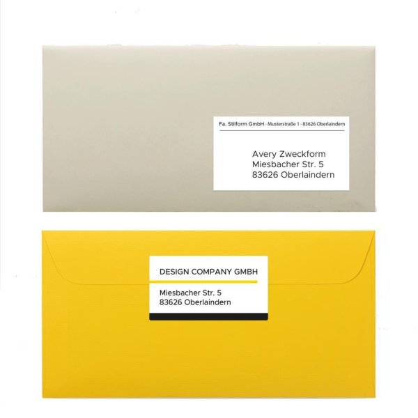 Avery Zweckform Universaletikett ultragrip 97 x 67,7 mm (B x H) nicht wieder ablösbar Papier weiß 800 Etik./Pack.