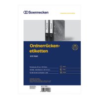 Soennecken Rückenetiketten Ordneretikett kurz sk...